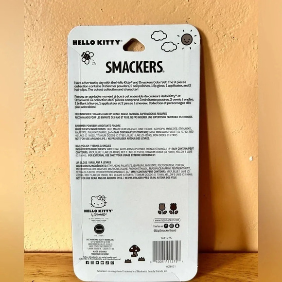 Hello Kitty 9pc. Beauty Collection. Made by Sanrio + Lip Smackers. Adorable. NWT - Picture 2 of 5